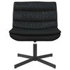 vidaXL Chaise pivotante Noir 63 x 75 x 76 cm PU brillant