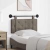 vidaXL T&ecirc;te de lit suspendue Montage mural Gris 80 cm PU antique