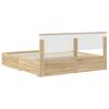 vidaXL Cadre de lit Ch&ecirc;ne Sonoma 180 x 200 cm Bois d'ing&eacute;nierie