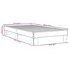 vidaXL Cadre de lit sans matelas ch&ecirc;ne fum&eacute; 90x190 cm