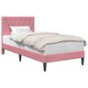 vidaXL Cadre de lit avec t&ecirc;te de lit Rose 80 x 200 cm Velours