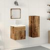 vidaXL Ensemble de mobilier de salle de bain 3 pcs Bois Ancien