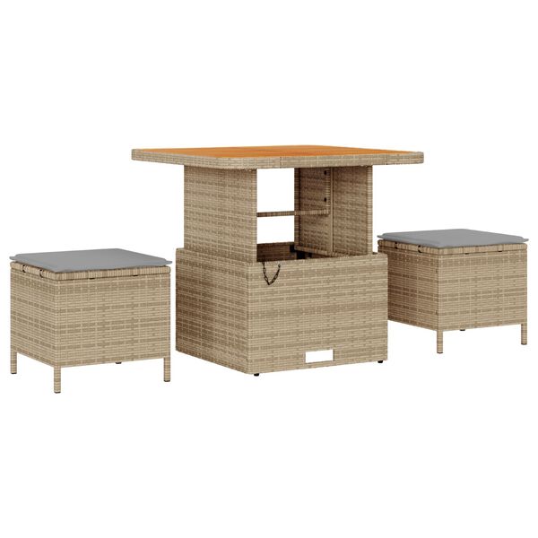 vidaXL Ensemble de canap&eacute; de jardin 13 pcs Beige et Gris clair