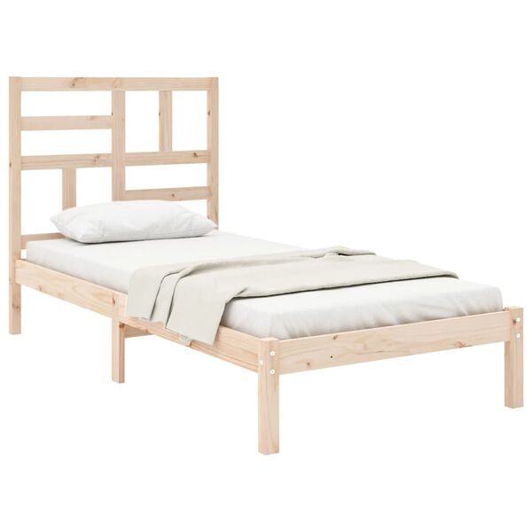 vidaXL Cadre de lit sans matelas bois massif 100x200 cm