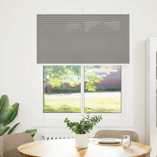 vidaXL Store pliss&eacute; anthracite 105x100 cm largeur du tissu 104,4 cm