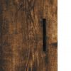 vidaXL Armoires murales 2 pcs ch&ecirc;ne fum&eacute; 69,5x34x90 cm