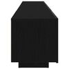 vidaXL Ensemble meuble TV Montage mural 2 pcs Noir 180 x 35 x 40 cm