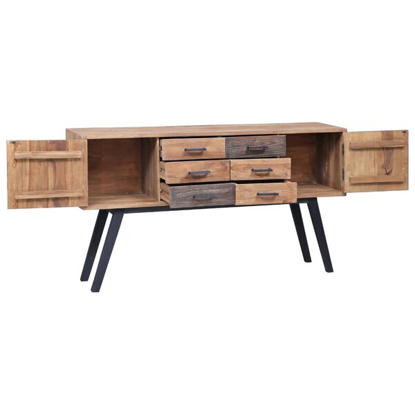vidaXL Armoire lat&eacute;rale 110x30x75 cm Teck solide