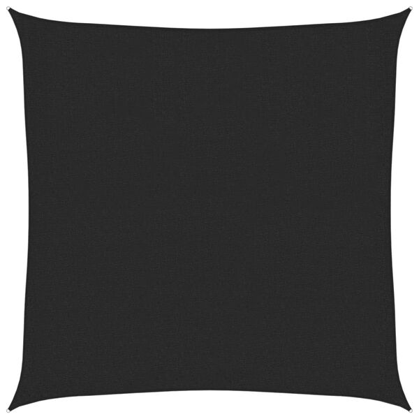 vidaXL Voile d'ombrage 160 g/m&sup2; Noir 3,6x3,6 m PEHD