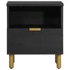 vidaXL Table de chevet noir 40x33x46 cm bois d'ing&eacute;nierie