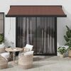 vidaXL Auvent r&eacute;tractable automatique marron 300x250 cm