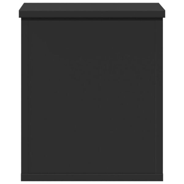 vidaXL Bo&icirc;te de rangement noir 30x35x35 cm bois d'ing&eacute;nierie