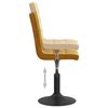 vidaXL Chaises pivotantes &agrave; manger lot de 4 marron velours