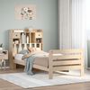vidaXL Lit biblioth&egrave;que sans matelas 90x190 cm bois de pin massif