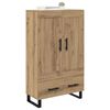 vidaXL Haut Armoire avec tiroir Ch&ecirc;ne artisanal 69,5 x 31 x 115 cm