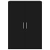 vidaXL Buffet noir 60x31x84 cm bois d'ing&eacute;nierie