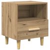 vidaXL Cabinet de chevet 2 pcs Ch&ecirc;ne artisanal 40 x 35 x 47 cm