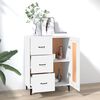 vidaXL Buffet Blanc 69,5x34x90 cm Bois d'ing&eacute;nierie