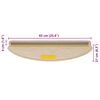 vidaXL Tapis d'escalier autocollants 30 pcs 65x21x4 cm sable