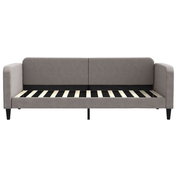 vidaXL Lit de repos sans matelas taupe 90x200 cm tissu