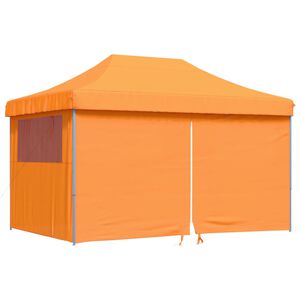 vidaXL Tente de r&eacute;ception pliable escamotable avec 4 parois lat&eacute;rales