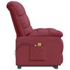 vidaXL Fauteuil de massage Rouge bordeaux Tissu