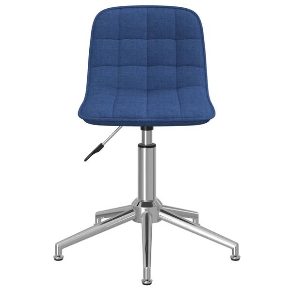 vidaXL Chaises pivotantes &agrave; manger lot de 6 bleu tissu