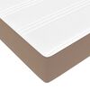 VidaXL Cadre de lit ottoman et matelas cappuccino 90x200 cm similicuir