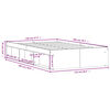 vidaXL Cadre de lit sans matelas ch&ecirc;ne fum&eacute; 120x200 cm