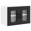 vidaXL Armoire de cuisine Kalmar 2 pcs Noir 60 x 31 x 40 cm