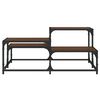 vidaXL Table basse ch&ecirc;ne marron 87,5x87,5x40 cm bois d'ing&eacute;nierie