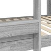 vidaXL Lit Superpos&eacute; pour Enfants Gris Sonoma 100 x 190 cm