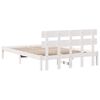 vidaXL Cadre de lit Marron 140 x 200 cm Bois de pin massif