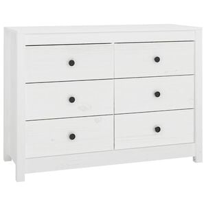 vidaXL Armoire lat&eacute;rale Blanc 100x40x72 cm Bois de pin massif