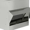 vidaXL Mangeoire pour poules Argent 40,5 x 45 x 41 cm Acier galvanis&eacute;