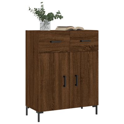 vidaXL Buffet chêne marron 69,5x34x90 cm bois d'ingénierie