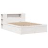 vidaXL Cadre de lit sans matelas blanc 140x190 cm bois de pin massif