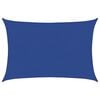 vidaXL Voile d'ombrage 160 g/m&sup2; rectangulaire bleu 5x6 m PEHD