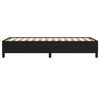 vidaXL Cadre de lit sans matelas noir 100x200 cm tissu