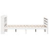vidaXL Cadre de lit et t&ecirc;te de lit sans matelas blanc 135x190 cm