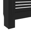 vidaXL Cache-radiateur MDF Noir 205 cm