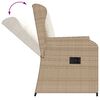 vidaXL Salon de jardin avec coussins 5 pcs beige r&eacute;sine tress&eacute;e