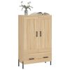 vidaXL Buffet haut ch&ecirc;ne sonoma 69,5x31x115 cm bois d'ing&eacute;nierie
