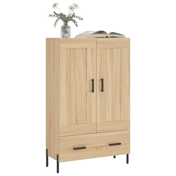 vidaXL Buffet haut ch&ecirc;ne sonoma 69,5x31x115 cm bois d'ing&eacute;nierie