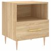vidaXL Table de chevet ch&ecirc;ne sonoma 40x35x47,5 cm bois d&rsquo;ing&eacute;nierie