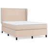 vidaXL Sommier &agrave; lattes de lit avec matelas Cappuccino 140x200 cm