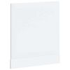 vidaXL Panneau de lave-vaisselle Lucca blanc brillant bois ing&eacute;nierie
