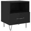 vidaXL Tables de chevet 2 pcs noir 40x35x47,5 cm bois d&rsquo;ing&eacute;nierie