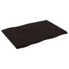 vidaXL Dessus de table bois ch&ecirc;ne massif trait&eacute; bordure assortie