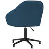 vidaXL Chaises pivotantes &agrave; manger lot de 4 bleu velours